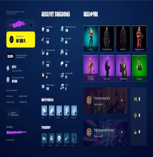 🎨 120 skins | 🌟 Fortnite account
