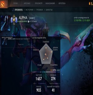 🏅 MMR 4549 | 🕒 1754 годин | 🛡 11113