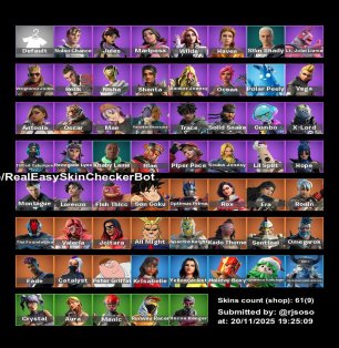 🎨 61 skins | 🌟 Fortnite account
