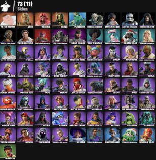 🎨 73 skins | 🌟 Fortnite account