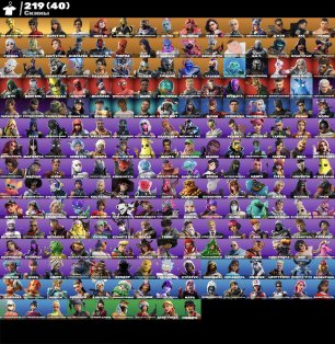 🎨 219 skins | 🌟 Fortnite account