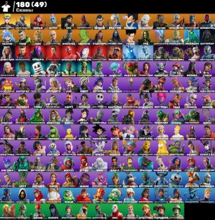 🎨 180 skins | 🌟 Fortnite account