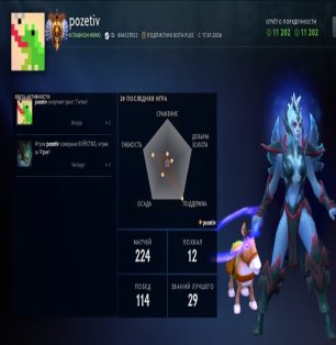 🏅 MMR 7785 | 🕒 191 часов | 🛡 11202