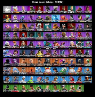 🎨 109 skins | 🌟 Fortnite account