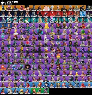 🎨 218 skins | 🌟 Fortnite account