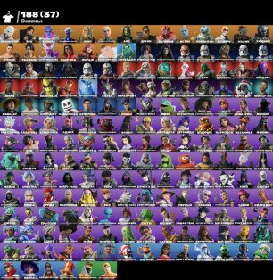 🎨 188 скінів | 🌟 Fortnite акаунт