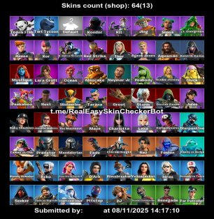 🎨 64 skins | 🌟 Fortnite account
