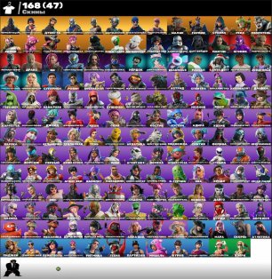 🎨 168 skins | 🌟 Fortnite account