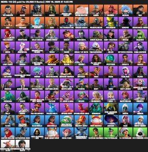 🎨 111 skins | 🌟 Fortnite account