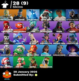 🎨 28 скинов | 🌟 Fortnite аккаунт