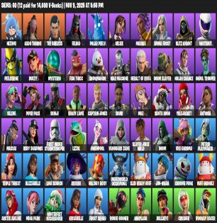🎨 60 skins | 🌟 Fortnite account
