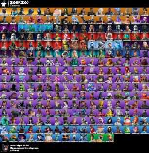 🎨 268 скінів | 🌟 Fortnite акаунт