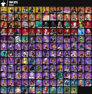 🎨 154 skins | 🌟 Fortnite account