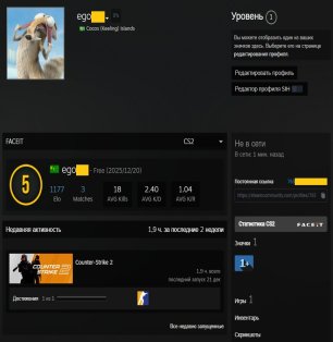 🔥 Faceit LVL 5 | 🎯 1177 ELO | 🕒 2 hours — Ready for Competitive Matches