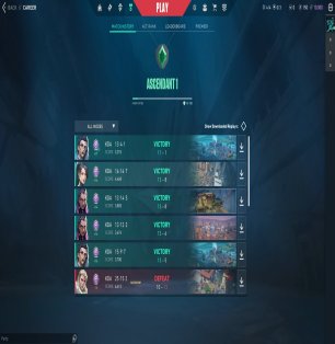 🎯 Valorant account | Ascendant 1 | EU | 10 agents