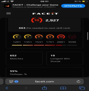 💎 PRIME | 🎯 FACEIT LVL 10 | 🕒 650 matches — Ready for tournaments!