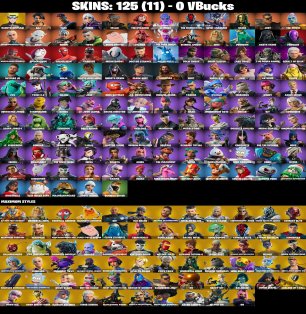 🎨 125 скінів | 🌟 Fortnite акаунт