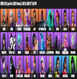 🎨 30 скинов | 🌟 Fortnite аккаунт