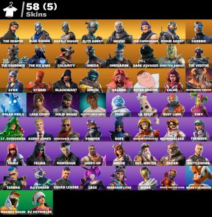 💖58 скінів | 🌟 Fortnite акаунт