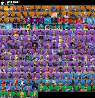 🎨 216 skins | 🌟 Fortnite account