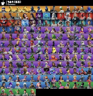 🎨 161 skins | 🌟 Fortnite account