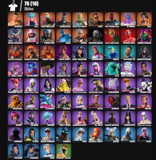 🎨 76 скінів | 🌟 Fortnite акаунт