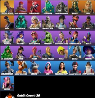 💜 36 skins | 🌟 Fortnite account