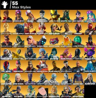 🎨 129 skins | 🌟 Fortnite account