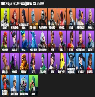 🎨 34 skins | 🌟 Fortnite account