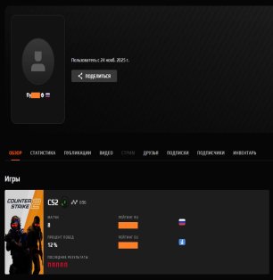 💎 2 LVL | 🎯 696 ELO | 🕒 3.5 часа — Готов к играм