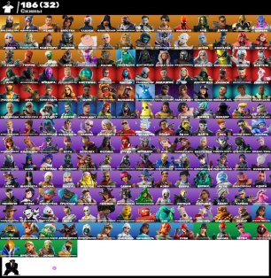 🎨 186 skins | 🌟 Fortnite account