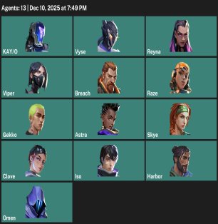 🎯 Valorant account | Ranked unlocked | EU | 13 agents