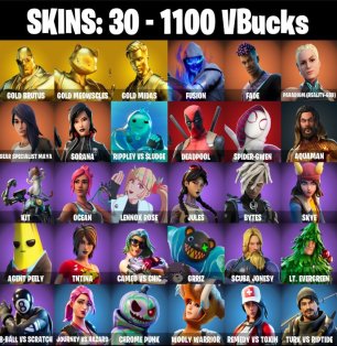 💎 30 skins | 🌟 Fortnite account
