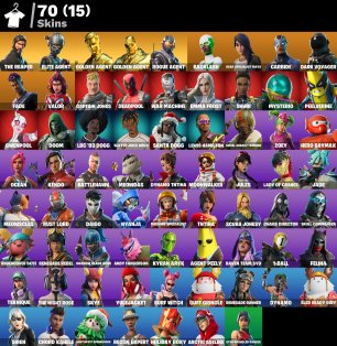 🎨 70 skins | 🌟 Fortnite account