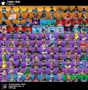 🎨 121 skins | 🌟 Fortnite account