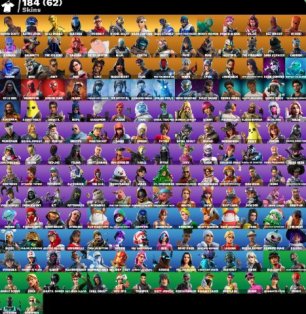 🎨 184 skins | 🌟 Fortnite account