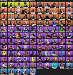🎨 115 skins | 🌟 Fortnite account