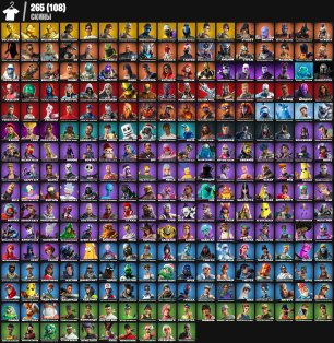 🎨 265 скінів | 🌟 Fortnite акаунт