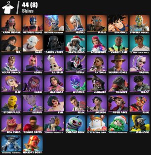 🎨 44 скіна | 🌟 Fortnite акаунт