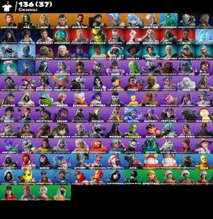 🎨 136 skins | 🌟 Fortnite account