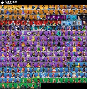 🎨 263 skins | 🌟 Fortnite account