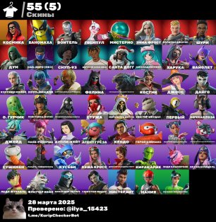 🎨 55 skins | 🌟 Fortnite account