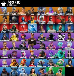 🎨 63 skins | 🌟 Fortnite account