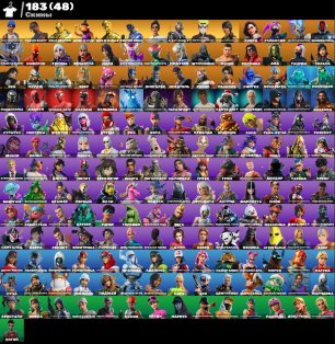 🎨 183 skins | 🌟 Fortnite account