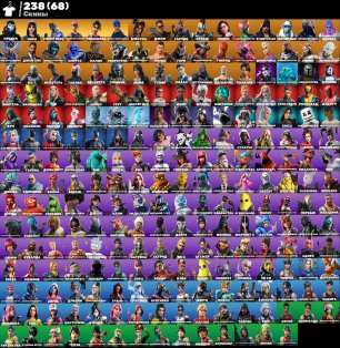 🎨 238 skins | 🌟 Fortnite account