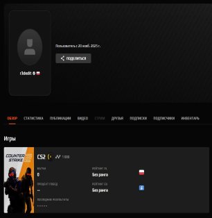🌟 FACEIT LVL 4 | 🕒 0 годин | CS2 PRIME — Готовий до командних матчів!