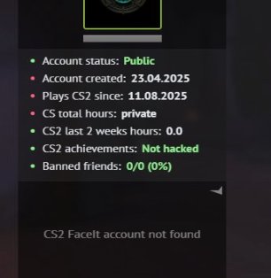 🌟 CS2 PRIME | 🎯 FACEIT LVL 3 | 🕒 5 hours — Ready to play!