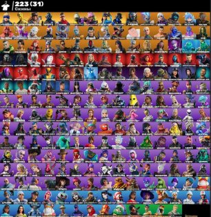 🎨 223 skins | 🌟 Fortnite account