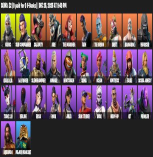 🎨 34 скінів | 🌟 Fortnite акаунт