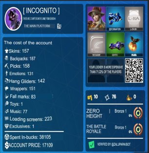 🎨 157 skins | 🌟 Fortnite account